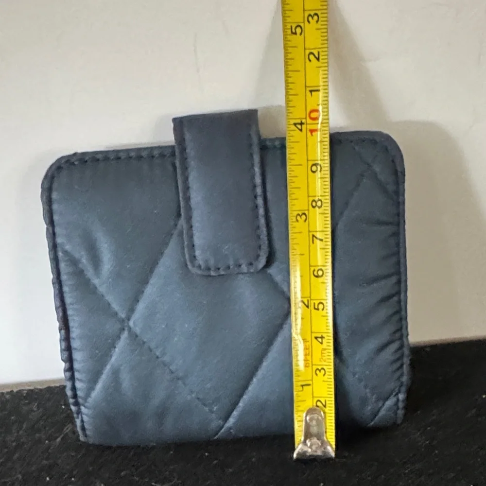 Quilted Blue Wallet